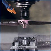 Move the rotating Spindle Fan up to 100 – 150mm clearance above the workpiece at 3 – 10 m/min. feed